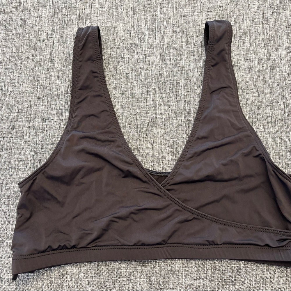 Elita Black Crossover Intimate Bralette, Size 34